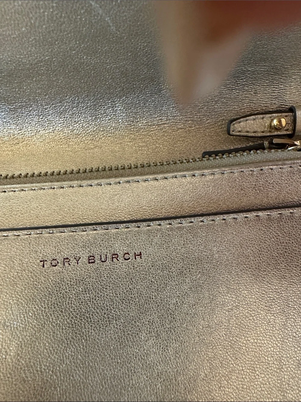 Tory Burch Savannah Metallic Gold Crossbody
